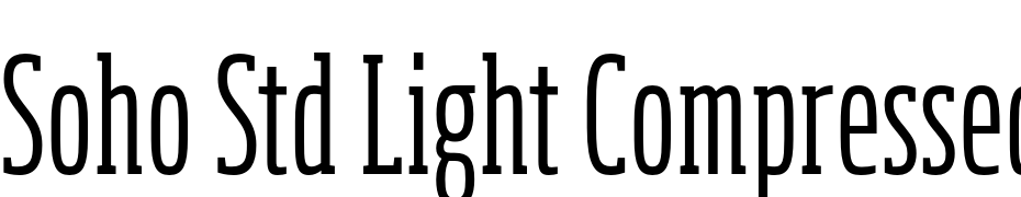 Soho Std Light Compressed cкачати шрифт безкоштовно